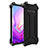 Custodia Lusso Alluminio Cover T01 per Samsung Galaxy S10 Nero