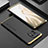 Custodia Lusso Alluminio Cover T01 per Xiaomi Mi 11 Lite 5G NE Oro e Nero