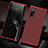 Custodia Lusso Alluminio Cover T02 per Oppo Find X2 Neo Rosso