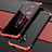 Custodia Lusso Alluminio Cover T03 per Xiaomi Redmi K30 Pro 5G Rosso e Nero
