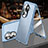 Custodia Lusso Alluminio e Pelle Cover 360 Gradi P01 per Oppo Reno11 Pro 5G