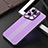 Custodia Lusso Alluminio e Silicone Laterale Cover J01 per Oppo Find X5 Pro 5G Viola