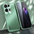 Custodia Lusso Alluminio e Silicone Laterale Cover J01 per Oppo Reno8 Pro+ Plus 5G Verde