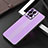 Custodia Lusso Alluminio e Silicone Laterale Cover J02 per Oppo Find X3 Pro 5G Viola