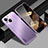 Custodia Lusso Alluminio e Silicone Laterale Cover JL1 per Apple iPhone 15 Viola