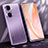 Custodia Lusso Alluminio e Silicone Laterale Cover JL1 per Huawei Honor 60 5G Viola