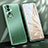 Custodia Lusso Alluminio e Silicone Laterale Cover JL1 per Huawei Honor 70 Pro 5G Verde