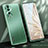 Custodia Lusso Alluminio e Silicone Laterale Cover JL1 per Huawei Honor 80 5G Verde