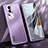 Custodia Lusso Alluminio e Silicone Laterale Cover JL1 per Oppo Reno10 Pro+ Plus 5G Viola