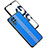 Custodia Lusso Alluminio e Silicone Laterale Cover JL1 per Samsung Galaxy A12 5G Blu