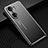 Custodia Lusso Alluminio e Silicone Laterale Cover JL2 per Huawei Honor 60 Pro 5G Nero