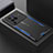 Custodia Lusso Alluminio e Silicone Laterale Cover PB1 per Vivo X80 Pro 5G Blu