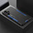 Custodia Lusso Alluminio e Silicone Laterale Cover per Xiaomi Poco F3 GT 5G Blu