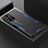 Custodia Lusso Alluminio e Silicone Laterale Cover per Xiaomi Poco M4 Pro 5G Blu
