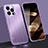 Custodia Lusso Alluminio Laterale Cover A05 per Apple iPhone 15 Pro Viola