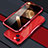 Custodia Lusso Alluminio Laterale Cover LF1 per Apple iPhone 15 Plus Rosso