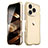 Custodia Lusso Alluminio Laterale Cover LF2 per Apple iPhone 14 Pro Oro