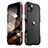 Custodia Lusso Alluminio Laterale Cover LF2 per Apple iPhone 15 Rosso e Nero