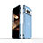 Custodia Lusso Alluminio Laterale Cover per Google Pixel 8 Pro 5G Blu