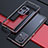 Custodia Lusso Alluminio Laterale Cover S01 per Xiaomi Mi Mix 4 5G Rosso e Nero