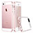 Custodia Lusso Alluminio Laterale per Apple iPhone 5 Rosa