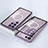 Custodia Lusso Alluminio Laterale Specchio 360 Gradi Cover con Mag-Safe Magnetic per Samsung Galaxy S23 Ultra 5G Viola