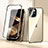 Custodia Lusso Alluminio Laterale Specchio 360 Gradi Cover LK1 per Apple iPhone 15