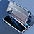 Custodia Lusso Alluminio Laterale Specchio 360 Gradi Cover LK3 per Apple iPhone 13 Pro Blu