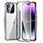 Custodia Lusso Alluminio Laterale Specchio 360 Gradi Cover LO1 per Apple iPhone 14 Pro Max