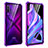 Custodia Lusso Alluminio Laterale Specchio 360 Gradi Cover M01 per Huawei P Smart Pro (2019) Viola