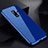 Custodia Lusso Alluminio Laterale Specchio 360 Gradi Cover M01 per Samsung Galaxy S9 Plus Blu