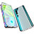 Custodia Lusso Alluminio Laterale Specchio 360 Gradi Cover M01 per Xiaomi Mi Note 10 Argento