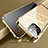 Custodia Lusso Alluminio Laterale Specchio 360 Gradi Cover M04 per Apple iPhone 16 Pro Max Oro