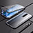 Custodia Lusso Alluminio Laterale Specchio 360 Gradi Cover M04 per Xiaomi Redmi K30i 5G Nero