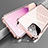 Custodia Lusso Alluminio Laterale Specchio 360 Gradi Cover M05 per Apple iPhone 14 Plus Oro Rosa