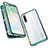Custodia Lusso Alluminio Laterale Specchio 360 Gradi Cover M05 per Oppo Find X2 Lite