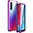 Custodia Lusso Alluminio Laterale Specchio 360 Gradi Cover M06 per Oppo K7 5G Viola