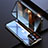 Custodia Lusso Alluminio Laterale Specchio 360 Gradi Cover M08 per Apple iPhone 15 Pro Nero