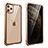 Custodia Lusso Alluminio Laterale Specchio 360 Gradi Cover M15 per Apple iPhone 11 Pro Oro