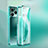 Custodia Lusso Alluminio Laterale Specchio 360 Gradi Cover P01 per Huawei Honor 60 SE 5G Verde