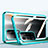 Custodia Lusso Alluminio Laterale Specchio 360 Gradi Cover P01 per Oppo A54 5G