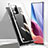 Custodia Lusso Alluminio Laterale Specchio 360 Gradi Cover P01 per Xiaomi Mi 11X Pro 5G