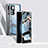 Custodia Lusso Alluminio Laterale Specchio 360 Gradi Cover P01 per Xiaomi Mi 12T 5G Argento