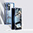 Custodia Lusso Alluminio Laterale Specchio 360 Gradi Cover P01 per Xiaomi Mi 12T 5G Blu