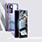 Custodia Lusso Alluminio Laterale Specchio 360 Gradi Cover P01 per Xiaomi Mi 12T 5G Viola
