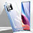 Custodia Lusso Alluminio Laterale Specchio 360 Gradi Cover P01 per Xiaomi Poco F3 5G