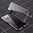 Custodia Lusso Alluminio Laterale Specchio 360 Gradi Cover P01 per Xiaomi Poco X4 NFC Viola