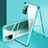Custodia Lusso Alluminio Laterale Specchio 360 Gradi Cover P02 per Xiaomi POCO M3 Pro 5G Verde