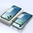 Custodia Lusso Alluminio Laterale Specchio 360 Gradi Cover P02 per Xiaomi Poco X5 5G Verde
