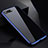 Custodia Lusso Alluminio Laterale Specchio 360 Gradi Cover per Apple iPhone 7 Plus Blu